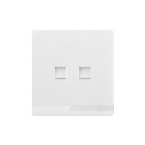 DOUBLE TELEPHONE SOCKET-IVORY SERIES