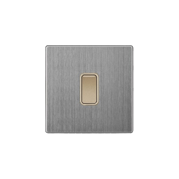 V-Max SMALL 1 GANG 2 WAY SWITCH-GOLDEN STAINLESS