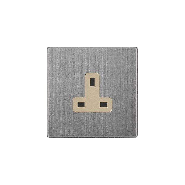 13A SOCKET-GOLDEN STAINLESS