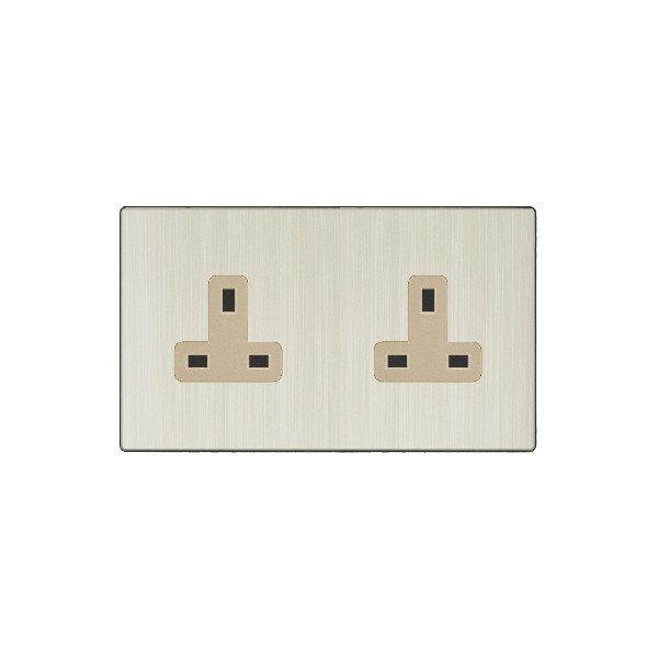 DOUBLE 13A SOCKET-GOLDEN ALUMINUM