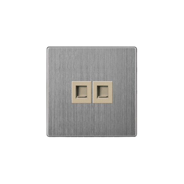 V-Max DOUBLE DATA SOCKET-GOLDEN STAINLESS