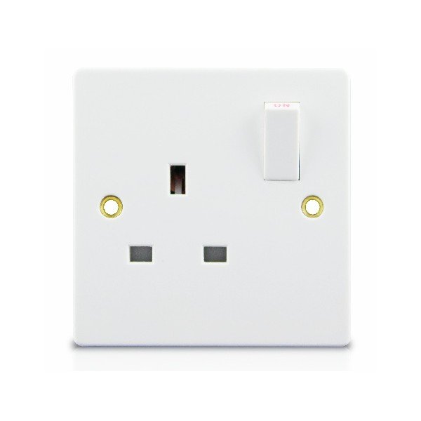 13A 1 GANG SWITCHED SOCKET SINGLE POLE