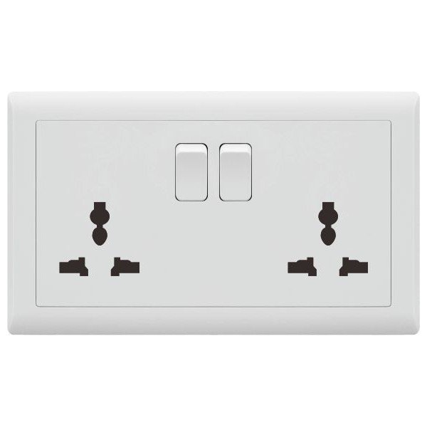 13A DOUBLE SWITCH MULTI SOCKET