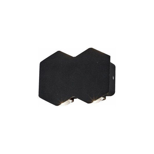 LED WALL LIGHT-4*2WATTS-BLACK BODY-WARM WHITE