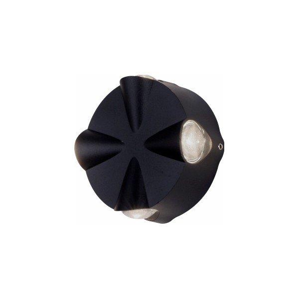 LED WALL LIGHT-4*2WATTS-BLACK BODY-WARM WHITE