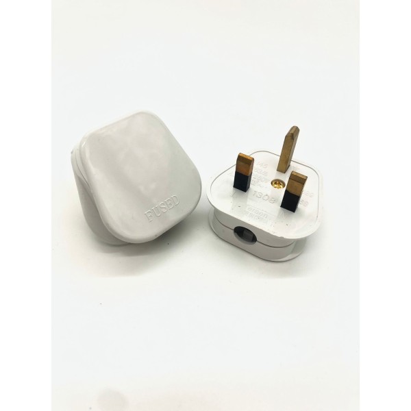 Tersen 3 PIN MULTI PURPOSE UK FUSED PLUG TOP-WHITE