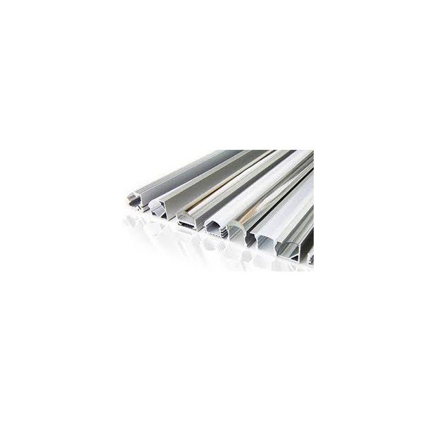 ANODIZED ALUMINUM PROFILE WITH DIFFUSED COVER 50mmx35mm PCB-26mm