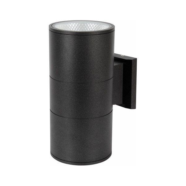 LED WALL LIGHT-BK BODY-2*10WATTS-WARM WHITE