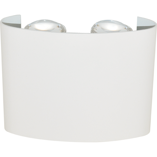 LED WALL LIGHT-WHITE BODY-4*2WATTS-WARM WHITE