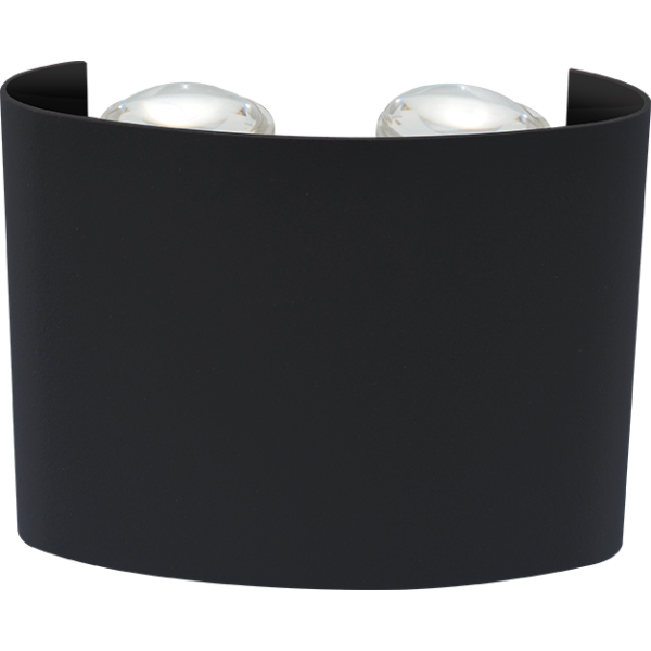 LED WALL LIGHT-BLACK BODY-4*2WATTS-WARM WHITE