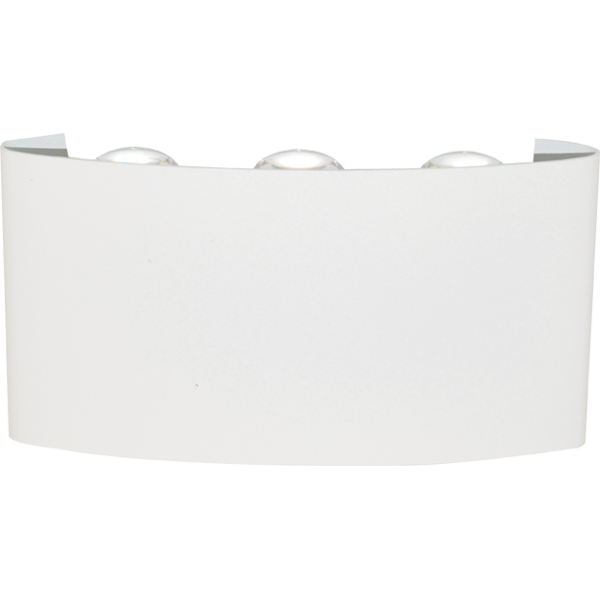 LED WALL LIGHT-WHITE BODY-6*2WATTS-WARM WHITE