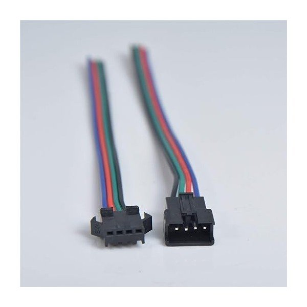 CONNECTOR SNAP IN 4 PIN FEMALE-MALE RGB