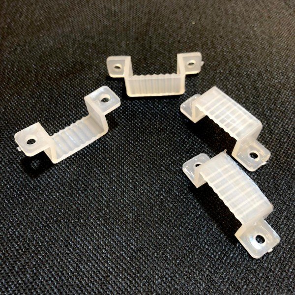 10MM LED FIXING SILICONE MOUNTING CLIPS FOR 220V LED STRIP LIGHT