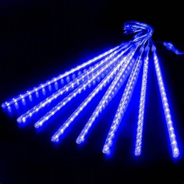 LED METEOR SHOWER RAIN LIGHTS-50CM-8TUBES/SET-BLUE