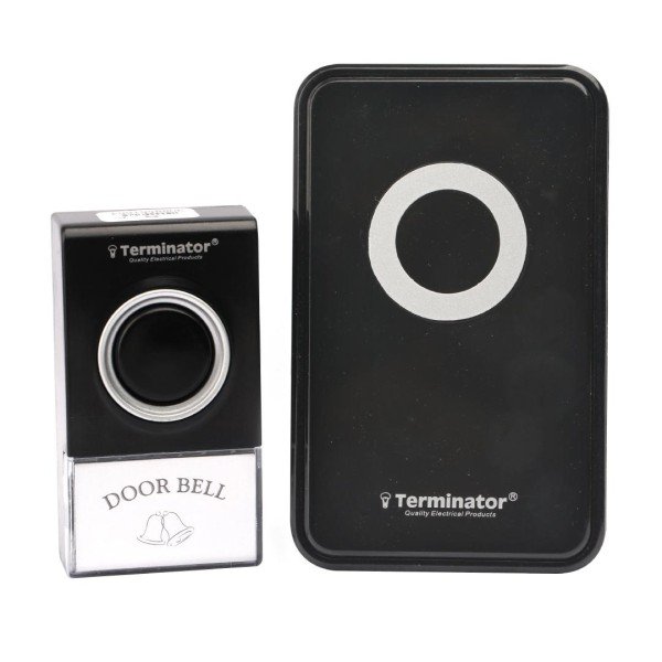 DOORBELL DIGITAL WIRELESS WITH 38 MELODIES BLACK AC