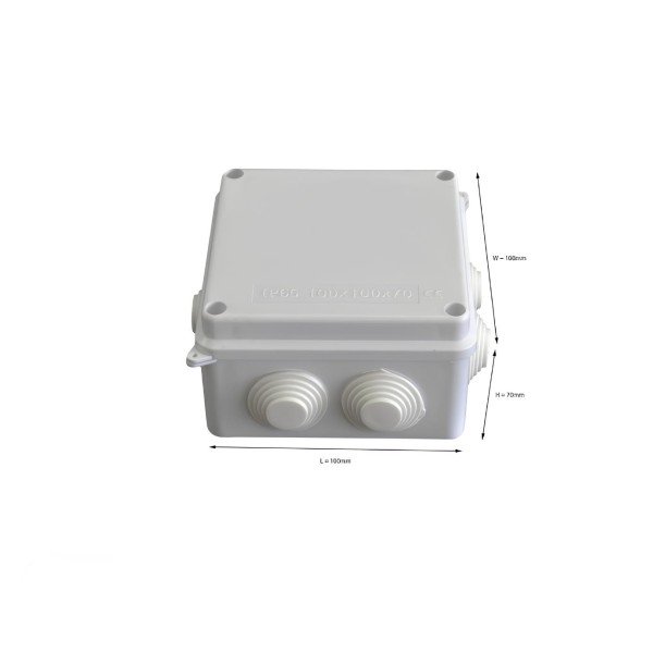 ABS PLASTIC IP65 WATERPROOF JUNCTION BOX-100X100X70MM