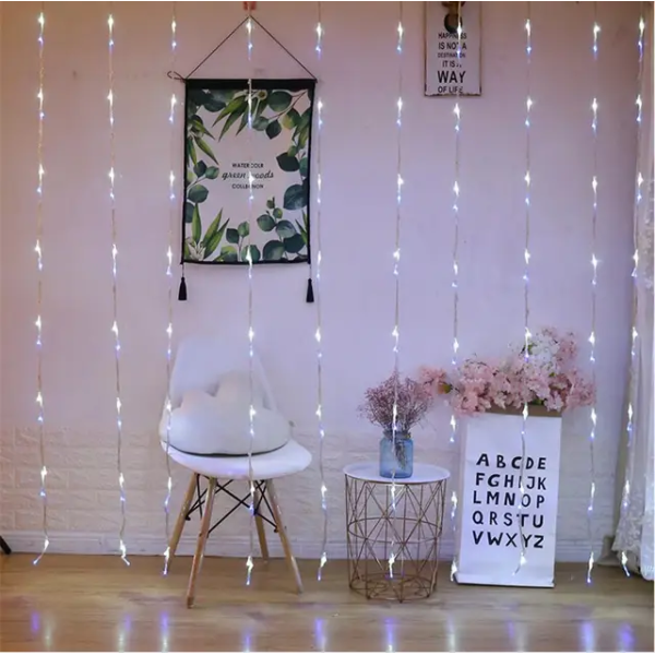 600LED / 6MX3M DECORATIVE LED CURTAIN-WHITE