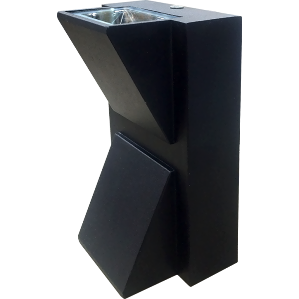 LED WALL LIGHT-2*3WATTS-BLACK BODY-WHITE