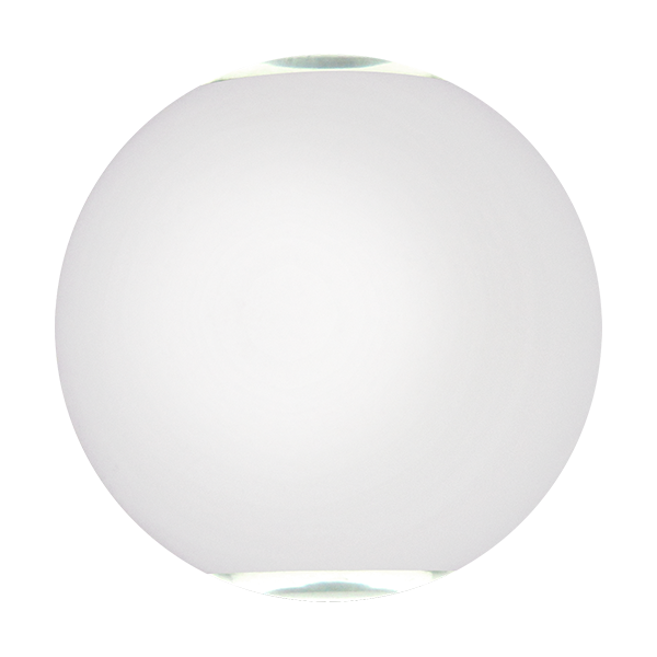 LED WALL LIGHT-2*3WATTS-WHITE BODY-WARM WHITE