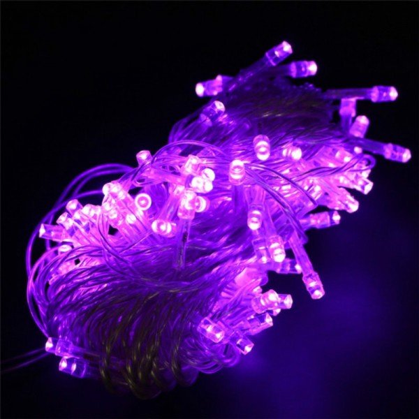 FLASHING MODES LED DECORATIVE STRING LIGHTS-10M-PURPLE