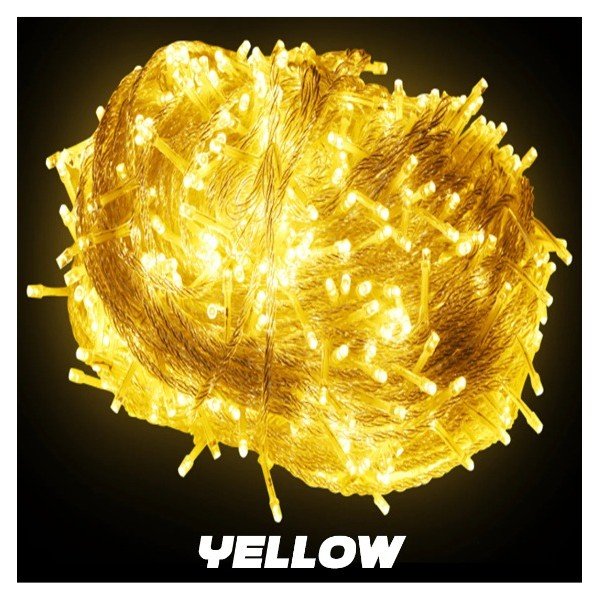 LED DECORATIVE STRING LIGHTS-50M-YELLOW