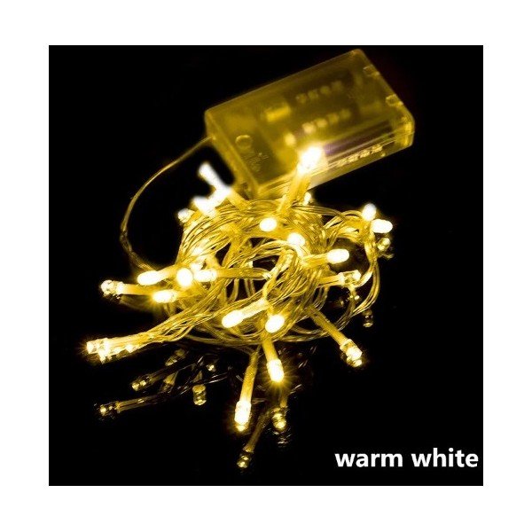 BATTERY OPERATED LED DECORATIVE LIGHTS-AA 4.5V-10M-WARM WHITE
