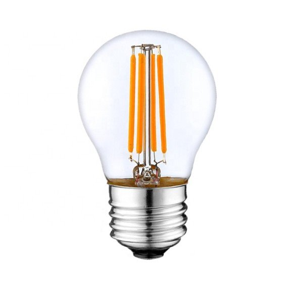 G45 LED Filament Bulb Clear Glass 4Watt - Warm white 2700K
