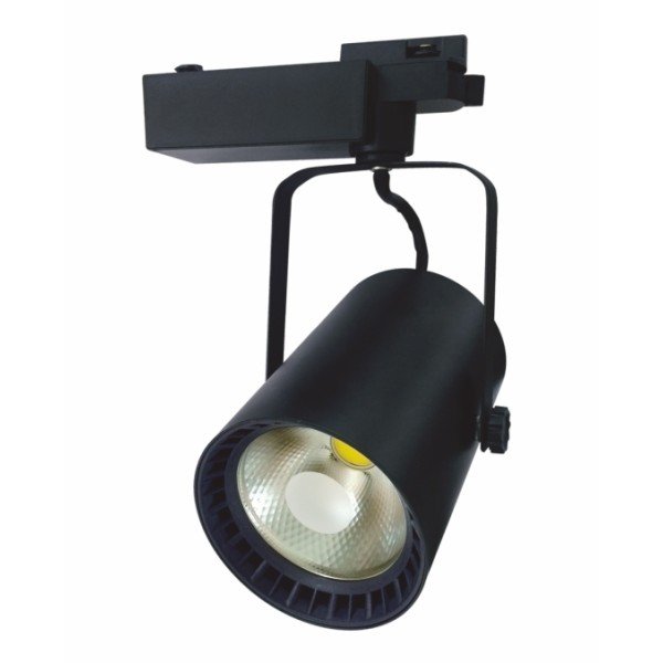 LED TRACK LIGHT-30WATTS-BLACK BODY-WARM WHITE