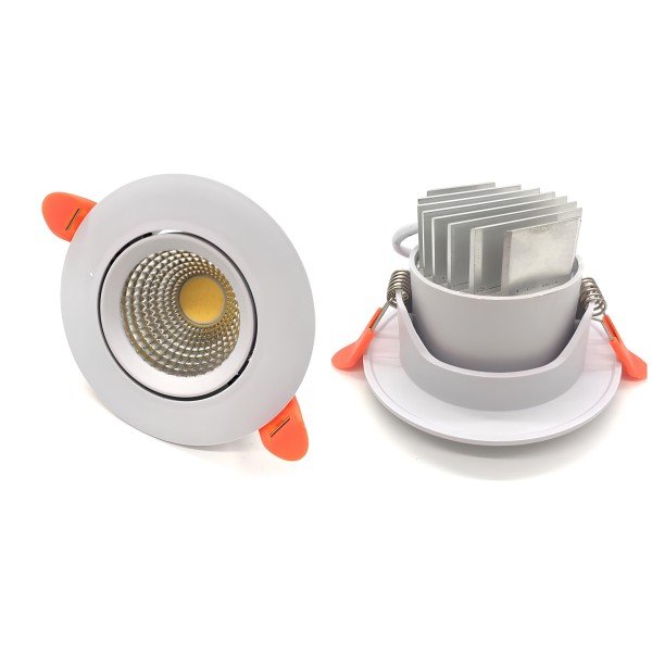 LED SPOTLIGHT-7WATTS-WH BODY-WARM WHITE