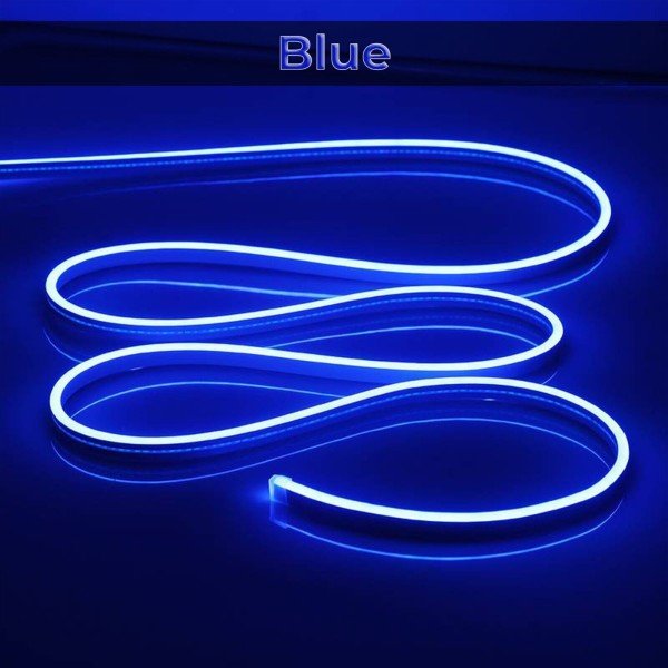 DC12V NEON FLEXIBLE STRIP LIGHT-BLUE-5M