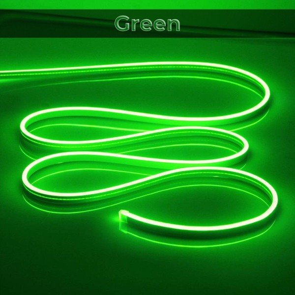 DC12V NEON FLEXIBLE STRIP LIGHT-GREEN-5M