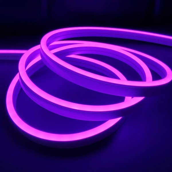 DC12V NEON FLEXIBLE STRIP LIGHT-PURPLE-5M