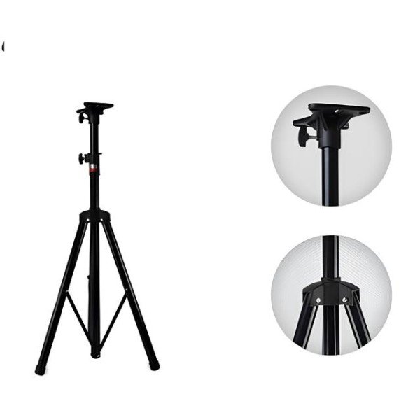 ADJUSTABLE FLOOD LIGHT TRIPOD STAND-BLACK
