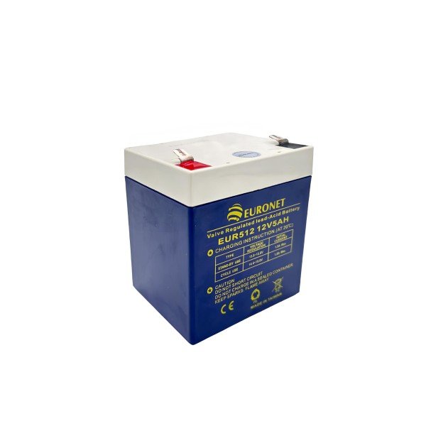 EURONET VALVE REGULATED LEAD ACID BATTERY 12V-5AH