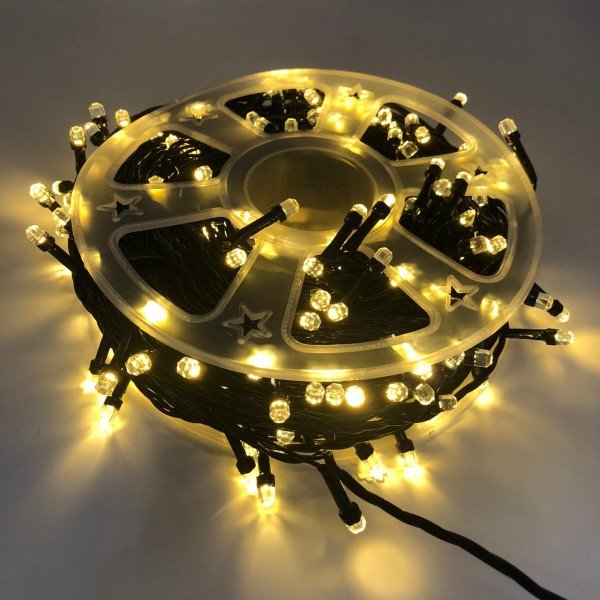 CRYSTAL LED DECORATIVE STRING LIGHTS-50M-WARM WHITE