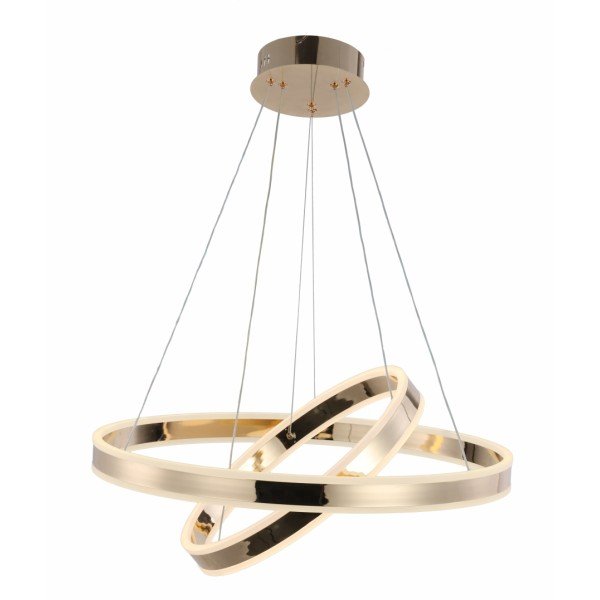 DOUBLE-STOREY CHANDELIER/DIMMING PENDANT LIGHT-120W-GOLDEN BODY