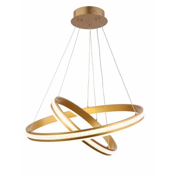 DOUBLE-STOREY CHANDELIER/DIMMING PENDANT LIGHT-120W-GOLDEN BODY