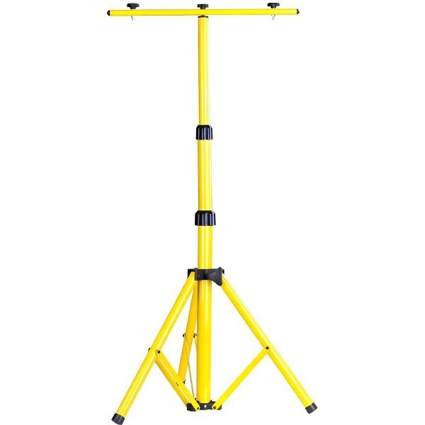 1.5M ADJUSTABLE DOUBLE HEAD FLOOD LIGHT TRIPOD STAND-YELLOW