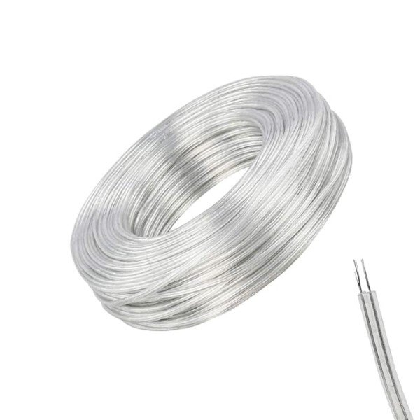 0.5MMX2CORE TRANSPARENT COPPER CABLE