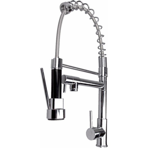 MONO PULL-OUT KITCHEN MIXER TAP DUAL SPOUT SPRAY SINGLE LEVER