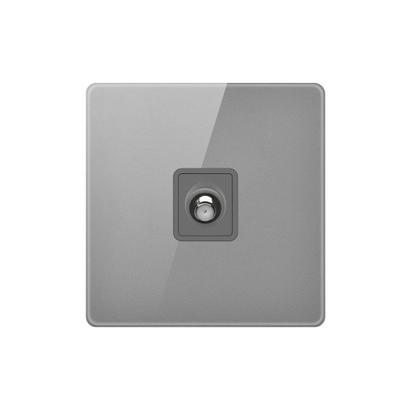 SATELLITE SOCKET-GLASS GRAY