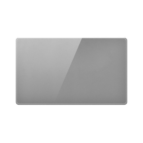 BLANK PLATE 3x6-GLASS GRAY