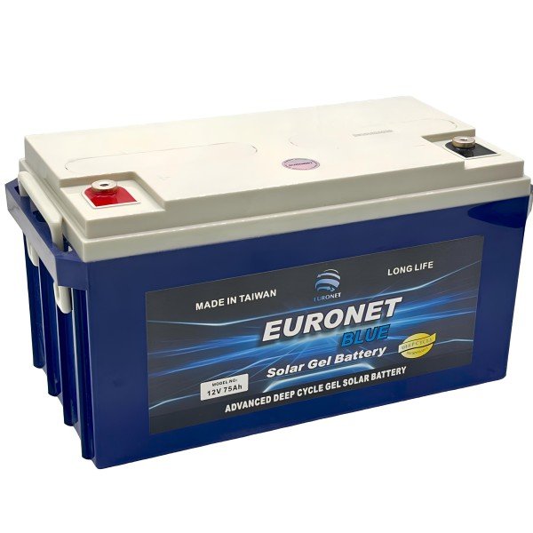 EURONET ADVANCED DEEP CYCLE GEL SOLAR BATTERY 12V-75AH