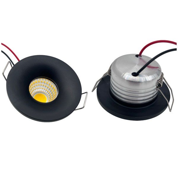 LED MINI SPOTLIGHT-5WATTS-BLACK BODY-WARM WHITE