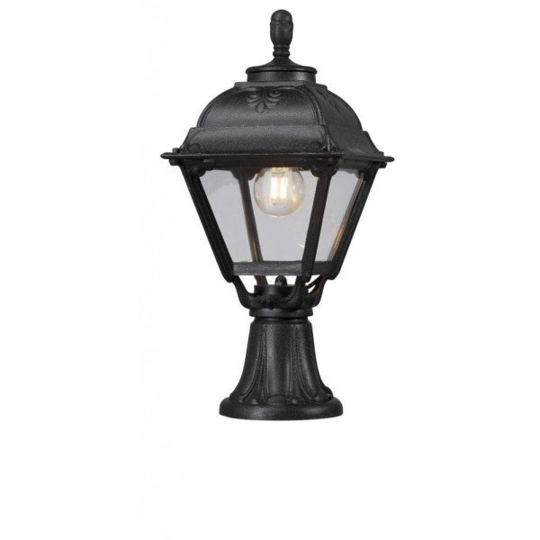 FUMAGALLI MINILOT CEFA E27 POST/PILLAR TOP LANTERN BLACK/CLEAR