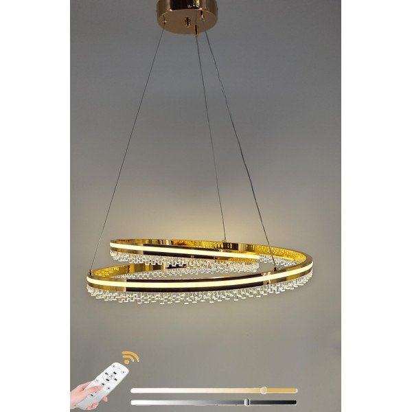 MODERN GOLDEN LED CHANDELIER FOR BEDROOM-50WATTS-3COLOR