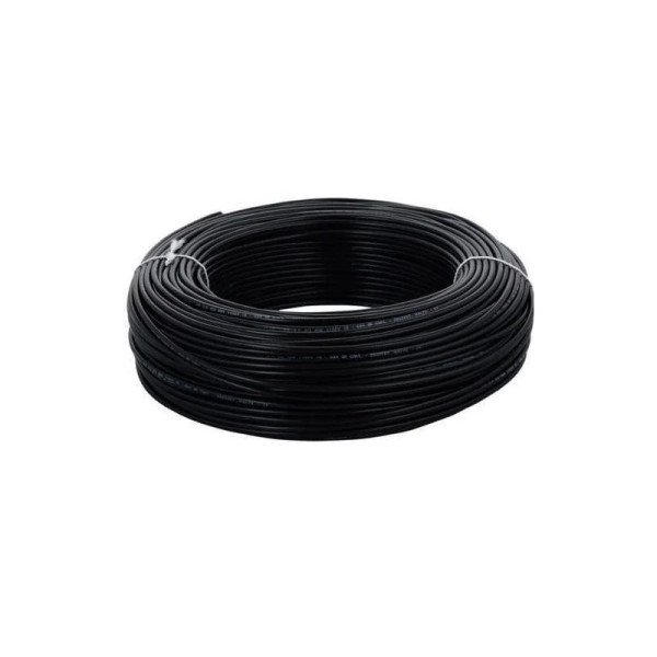 1CX6MM SINGLE CORE 100% PURE COPPER CABLE (BLACK)-100YARDS