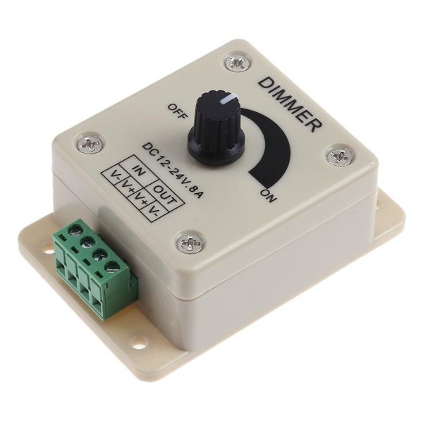 DC12-24V 8AMP 0%-100% PWM DIMMING CONTROLLER FOR LED LIGHTS