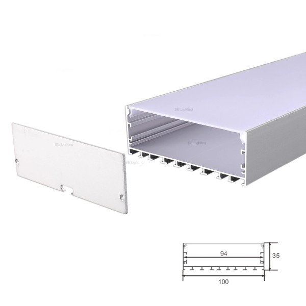 100*35MM LED ALUMINUM PROFILE 2M