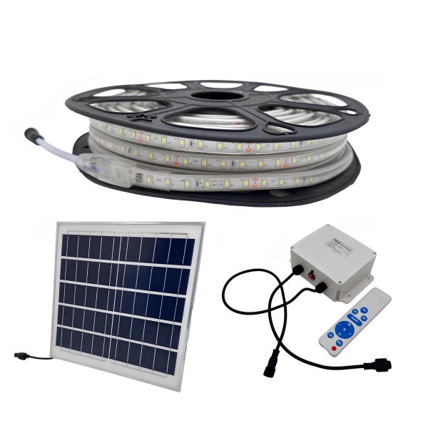 SOLAR LED STRIP LIGHT-WARM WHITE-30M